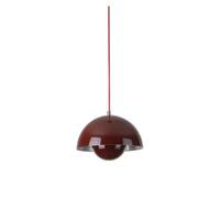 Generico Lampadario a soffitto, Danish Designer Flower Bud Mushroom LED Pendant Light Modern Minimalist for Living Room Bedroom Decor(B-Clear Shade,DIA23cm H16cm)