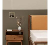 Generico Lampadario in marmo di lusso minimalista nordico Sala da pranzo Comodino camera letto Piccola illuminazione a sospensione Lampada moderna a LED(Noir,3 colors)