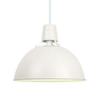 Generico Lampadario in metallo in stile country americano, paralume for lampada a sospensione personalizzato creativo, a a testa singola for la decorazione di portici e corridoi(White)