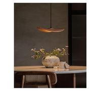 Generico Lampadario, Lampada a cappello in legno for sala da pranzo Lampade a sospensione tavolo Cottage Lampadari di design arte moderna Casa alla moda in massello lustri