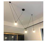 Generico Lampadario, Lampada a sospensione industriale Spider Web G9 Luci lineari a LED Design Arredamento for la casa Tavolo da pranzo Soggiorno Camera letto Cucina Isola Luce(Warm White,3 heads)