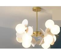 Generico Lampadario, Lampadari moderni a LED, lampadari colorati a forma di ramo for camera da letto, soggiorno, lampade a sospensione, lampada soffitto lusso(10 heads white,Warm light)