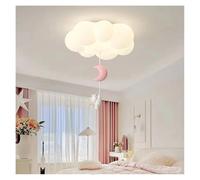 Generico Lampadario, Lampade da soffitto a LED a fiori romantici con applique in PE bianco coniglio appeso Plafoniera for camera letto for Decorazioni for la dei(C,Remote)