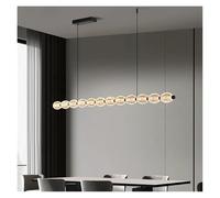 Generico Lampadario, Modern dine dining room Pendant lights indoor lighting Ceiling lamp hanging light led Chandeliers for living lightin(Black 100cm,Warm)