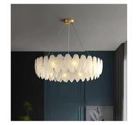 Generico Lampadario, Modern dine dining room Pendant lights indoor lighting Ceiling lamp hanging light led Chandeliers for living lightin(Round 80cm,Cold)