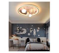 Generico Lampadario, Moderne lampade da soffitto a LED a forma di astronauta for, studio, lampadario grigio a luna, for la casa(A type-50cm)