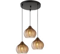 Generico Lampadario Moderno a LED, lampadario di Lusso in Vetro soffiato a Mano, Paralume in Vetro soffiato, Lampada a Sospensione Compatibile con Il Soggiorno,lampadario