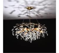 Generico Lampadario moderno a LED, lampadario in cristallo K9, a postmoderno, soggiorno, hall, camera da letto, ristorante, illuminazione decorativa, lampadario da pranzo