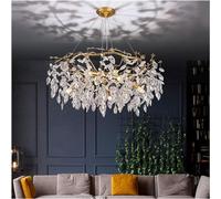 Generico Lampadario moderno a LED, lampadario in cristallo K9, a postmoderno, soggiorno, hall, camera da letto, ristorante, illuminazione decorativa, lampadario da pranzo