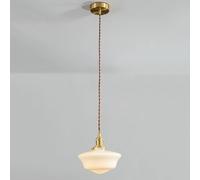 Generico Lampadario Moderno in Vetro con Paralume Compatible with Isola della Cucina, Lampada a Sospensione, Tavolo da Pranzo, lampadario in Rame, lampadario da Pranzo