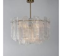 Generico Lampadario Moderno, Lampadari di Cristallo Post-Moderno Soffitto in Vetro Italiano Fatto a Mano Modello Camera Soggiorno Sala da Pranzo Lampada Lampadario Camera da Letto(800mm Diameter)