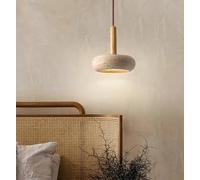 Generico Lampadario moderno, Lampade a sospensione in pietra gialla della caverna for illuminazione del tavolo da pranzo camera letto a LED for la decorazione soggiorno(Neutral light)