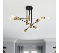 Generico Lampadario Moderno Sputnik Lampada da soffitto Sputnik a 8 luci Illuminazione da soffitto a Filo di metà secolo,per la Scala d'ingresso