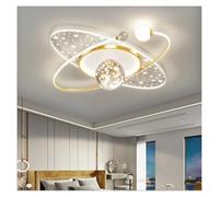 Generico Lampadario, Plafoniera moderna e minimalista for la camera da letto, lampada a sospensione creativa for dei, illuminazione nordica a LED for decorazione della casa(C Gold,Dimmable)