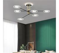 Generico Lampadario, Plafoniere Moderne a LED compatibili con Soggiorno, Camera da Letto, Lampada da soffitto a LED Dorata for la Decorazione Domestica(120x120x32cm)