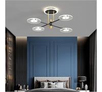Generico Lampadario, Plafoniere Moderne a LED compatibili con Soggiorno, Camera da Letto, Lampada da soffitto a LED Dorata for la Decorazione Domestica(78x78x32cm)