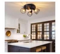 Generico Lampadario, Simple Industrial Wind Personalized Multi-head Ceiling Light Three-head Diamond Hollow Spotlight Led Exhibition Display Lights