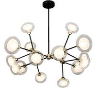 Generico Lampadario Sputnik a 12 luci, lampadario da soffitto Nero, Lampada a Sospensione Rustica Industriale Moderna di metà secolo,Lampada Un Aspetto Elegante
