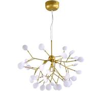 Generico Lampadario Sputnik dorato moderno a sospensione semi-incasso da soffitto Firefly di lusso metà secolo,lampadario