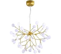 Generico Lampadario Sputnik dorato moderno a sospensione semi-incasso da soffitto Firefly di lusso metà secolo,lampadario