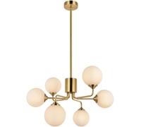 Generico Lampadario Sputnik Dorato Moderno, Lampada da soffitto a Semi-Incasso, Lampada a Sospensione Compatibile con Sala da Pranzo, Cucina, Isola, Soggiorno, Camera da Letto,per la Scala d'ingresso