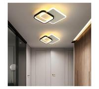 Generico Lampadario, Surface Mounted Tricolor LED Ceiling Light 24W Modern Round Square Changeable Home Lighting(D,Tricolor)