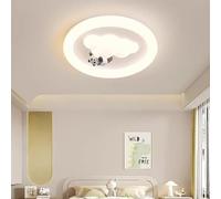 Generico Lampade a nuvola bianca Lampada da soffitto creativa a forma di orso coniglio panda Applique rotonde bianche Lampadari for camera letto for(Panda)