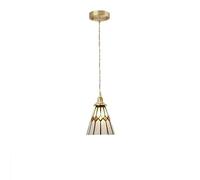 Generico Lampade a sospensione, Lampada a sospensione a LED moderna in rame nordico accanto alla lampada a in vetro in stile giapponese del ristorante della camera da letto(Type I)