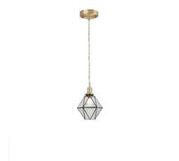 Generico Lampade a sospensione, Lampada a sospensione a LED moderna in rame nordico accanto alla lampada a in vetro in stile giapponese del ristorante della camera da letto(Type C)