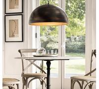 Generico Lampade a sospensione, Lampada a sospensione di design in ottone for cucina ad isola, sala da pranzo, decorazione, LED, lampada a rotonda in rame a V, 30/40/50 cm(Black gold 30cm,3 color)