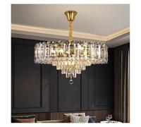 Generico Lampade a sospensione, Lampada a sospensione for soggiorno a sopra il tavolo da pranzo Villa Lampadario di cristallo Design Lampadari a soffitto Illuminazione(D120CM,White light 6000k)