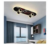 Generico Lampade a sospensione, Lampada da soffitto a LED moderna for skateboard Lampadario for camera letto Illuminazione luci dimmerabili intelligenti for la dei Bar Loft Lamparas(C,Warm)