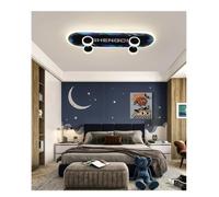 Generico Lampade a sospensione, Lampada da soffitto a LED moderna for skateboard Lampadario for camera letto Illuminazione luci dimmerabili intelligenti for la dei Bar Loft Lamparas(E,Neutral)
