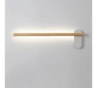Generico Lampade da toeletta lineari a Striscia di legno Luci for bagno su specchio 4000K Luce for naturalmente bianca for armadietto con for trucco e spogliatoio(XL)