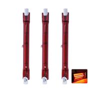 Generico Lampadina Alogena R7S 118mm 300W, J118 Lampada Alogena Lineare A Doppia Estremità 220V, 300LM, Lampadine Infrarossi Riscaldante R7S 300W Dimmerabile, Fascio 360°, Nessuno Sfarfallio, 3 Pezzi
