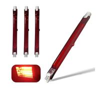 Generico Lampadina LED R7s 118mm 200W Dimmerabile, Lampada Alogena Risparmio Energetico, Lampadine a Infrarossi 200Lm, COB Lineare Luce Nessuno Sfarfallio, Lampadina Riscaldante Rosso R7s, 4 Pezzi