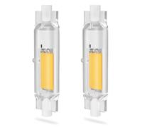 Generico Lampadina R7S LED 78mm 20W Dimmerabile, 118mm 30W, R7S LED 20W COB Equivalenti 200W Lampada Alogena, Nessun Sfarfallio,Illuminazione Fascio 360°,Warm light,2PCS 118mm 30W