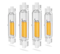 Generico Lampadina R7S LED 78mm Dimmerabile 20W, Sostituisce Alogena 200W/2000LM, 118mm 30W AC 220-240V, Illuminazione Fascio 360°, Nessun Sfarfallio,Natural light,4PCS 78mm 20W