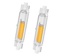 Generico Lampadina R7S LED 78mm Dimmerabile 20W, Sostituisce Alogena 200W/2000LM, 118mm 30W AC 220-240V, Illuminazione Fascio 360°, Nessun Sfarfallio,Warm light,2PCS 78mm 20W