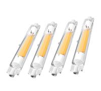 Generico Lampadina R7S LED 78mm Dimmerabile 20W - Sostituisce Alogena 200W/2000LM, R7S LED 118mm Dimmerabile 30W, AC 220-240V - Illuminazione Fascio 360°, Nessun Sfarfallio,Warm light,4PCS 118mm 30W