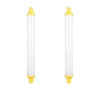 Generico Lampadine a LED Bagno S15S 6W 284mm LED Striscia Luminosa Tubo Luminoso Lampada di Ricambio per 60W S15 Tubo Fluorescente Striscia alogena T25 Lampada Tubolare Fit,2 packcool White