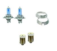 Generico Lampadine Lampade Xenon Super Withe H4 per Panda 141 Sisley 4x4 Auto Luci 55W 12V adattatore H5 - Led posizione SW-H4 - AL0099-58477