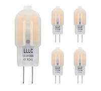Generico Lampadine LED G4, 2w equivalenti 20w di Ricambio per Capsula alogena DC/AC 12V/220V Copertura smerigliata Bianco Caldo [Classe energetica A] 5PACK