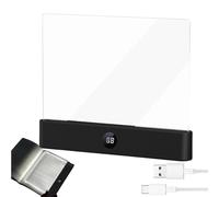 Generico Lampe De Lecture LED - Panneau Transparent 3 Couleurs Réglable, Veilleuse Portable Rechargeable Minuterie | Pour Femmes Lecture Maison Voyage Bureau École Noël Anniversaire