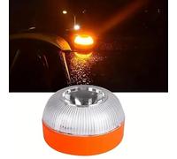 Generico LAMPEGGIANTE ARANCIONE LUCE LED SEGNALATORE EMERGENZA AUTO A BATTERIA MAGNETICO