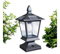 Generico Lampione Solare Da,Lampade Da Percorso Impermeabili Intelligenti,Lampade a Paletto per Giardino | Per Recinzione, Giardino Posteriore, Patio, Prato, Portico, Passo Carrabile, Esterno