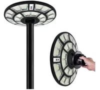Generico Lampione Solare Led Esterno, Lampione da Giardino 1200 Watt forma Ufo con Telecomando e Staffa, Sensore di Movimento e Crepuscolare, Luce Bianco Fredda, Impermeabile IP67.