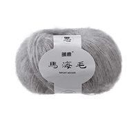 Generico Lana Mohair Soffice per Maglia e Uncinetto - Filato di Alta Qualità per Sciarpe, Cappelli, Coprite, e DIY - Regalo per Famiglia e Amanti della Lavorazione a Maglia (F)