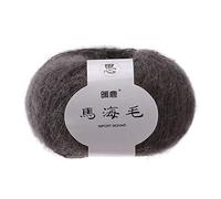 Generico Lana Mohair Soffice per Maglia e Uncinetto - Filato di Alta Qualità per Sciarpe, Cappelli, Coprite, e DIY - Regalo per Famiglia e Amanti della Lavorazione a Maglia (H)