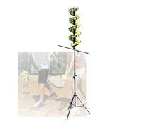 Generico Lanciapalle da Tennis, Accessori for L'allenamento dei Principianti, Regolabile da 130 Cm A 180 Cm, for Campi Sportivi (Palline Non Incluse)(with Extra Track)